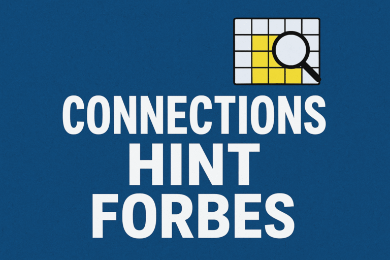 Connections Hint Forbes